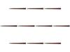 Set of 10 Tortoise Shell Teak X X Wooden Chopsticks by Setomonohonpo Chopsticks, 22.6cm, (Two Coats) [22.6 0.9 0.9cm]