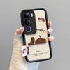 KEYSION Cartoon Cute Plush Embroidery Case for VIVO V40 Lite with Lanyard PU Leather Shockproof Phone Cover for VIVO Y200 5G Y19S