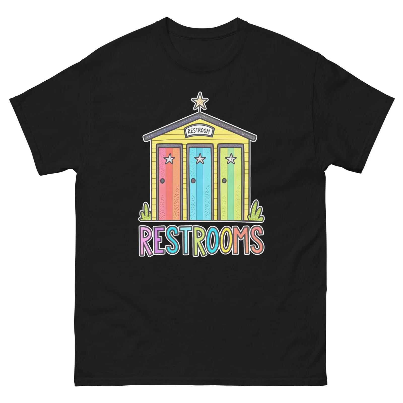 

Restrooms Nightclub Bar Nightlife Party T-Shirt 4XL