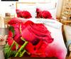 Flower Duvet Cover Set Bed Single Red Rose Quilt Cover 3D Comforter Bedding Sets 3pcs with Pillow Case King Size Full Wedding