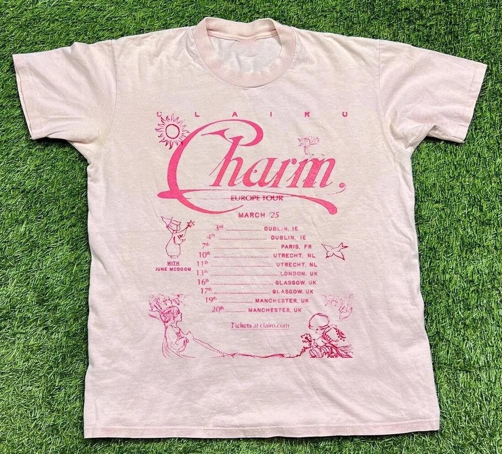 

NEW Clairo Charm Tour 2025 Tour Gift For Fan S to 5XL Light Pink T-shirt Unisex T-Shirt Graphic Tee S