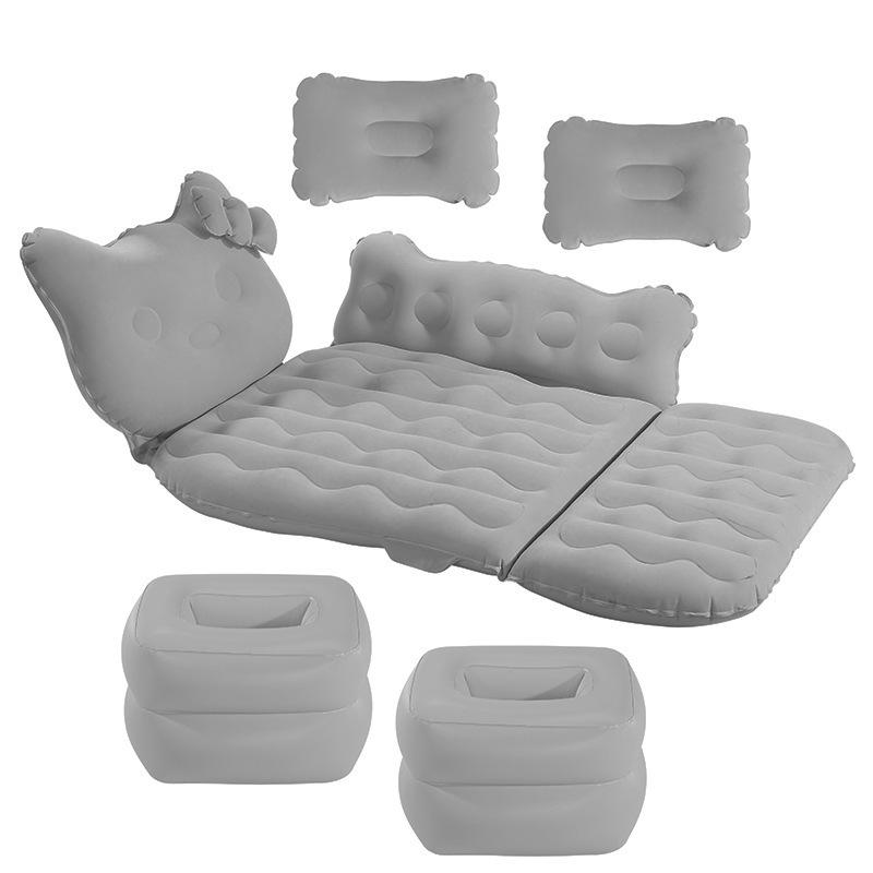Car Inflatable Bed: 3/7 Split Folding Rear Seat Travel Mattress
