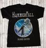 Hammerfall Kapela Album Těžká Bavlna Černá Všechny Velikosti Unisex Tričko QT303 Unisex Tričko