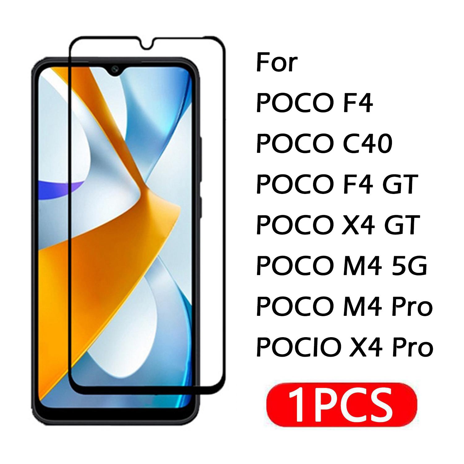 

1 шт. для POCO M4 M5 M5S Pro стекло полностью изогнутая крышка Защитная пленка для экрана закаленное стекло для POCO X4 Pro F4 GT C40 4G 5G POCO M4 Pro 4G