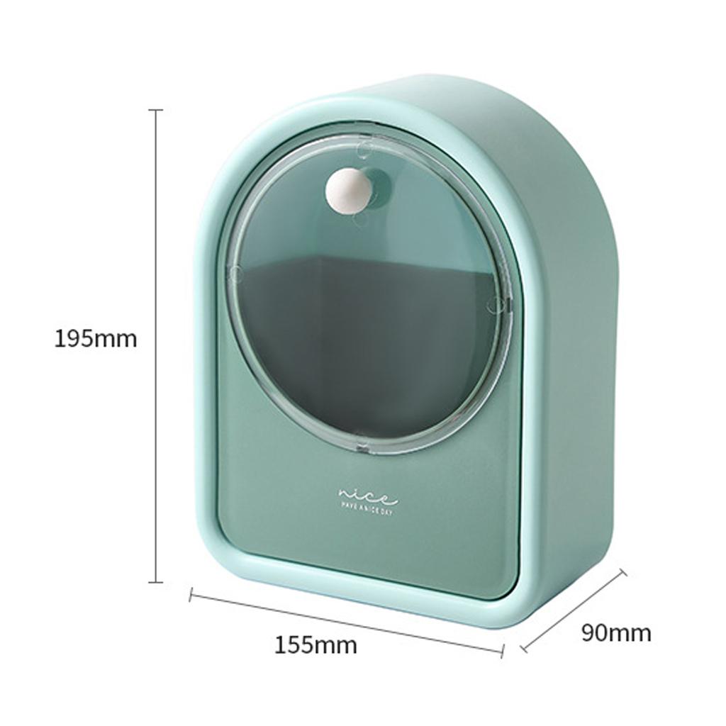 Excellent Cotton Pad Dispenser Easy To Take Sanitary Practical Wall Mounted Makeup Cotton Swabs Flip Organizer Storage Box