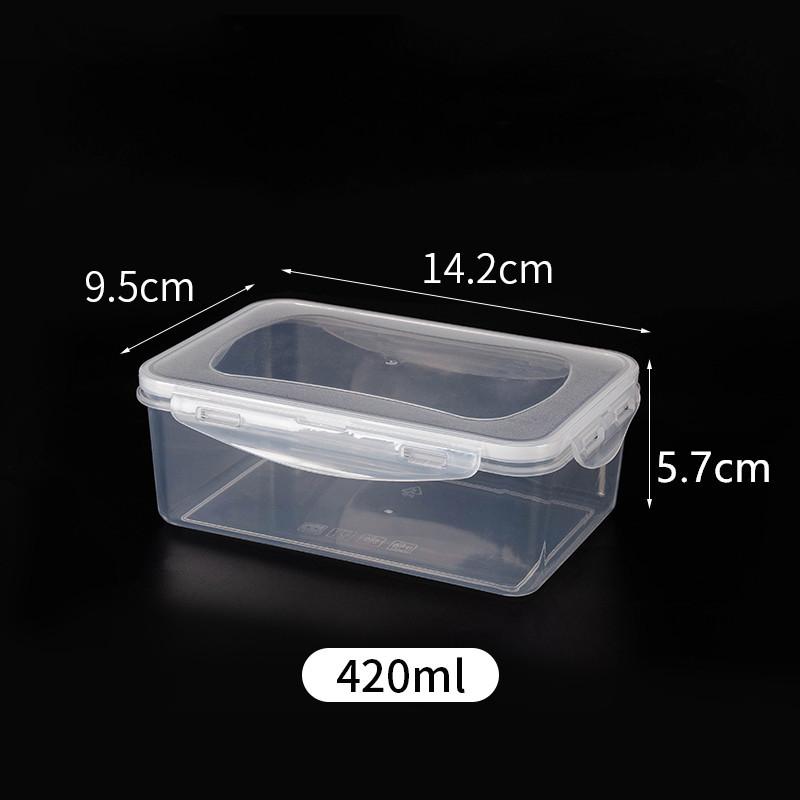 PP Bento Box Food Container Picnic Snack Meal Kitchen Food Storage Container Food Box for Kids Refrigerator Organizer Box