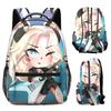 Cartoon Novelty Kpop Youthful School Bags Unisex Gacha Life Travel Bags 3D Print Oxford Waterproof Notebook Shoulder Backpacks