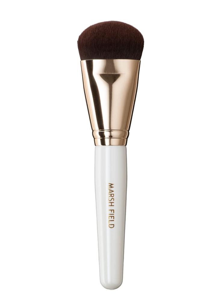 Marshfield Foundation Foundation Flat Evenly Makeup Uniform Diagonal Cut [Official] Three-Way Brush, Liquid/Cream Brush, Brush, Adheres, Brush,