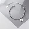 Hermosa J W030 Silver 925 Oil Painting Silver Bracelet Silver Bracelet Daily Silver Ball Women's Coin Bracelet