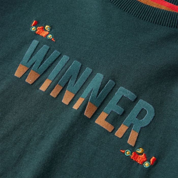 T-shirt pour enfants à manches longues vert foncé 92/104/116/128/140