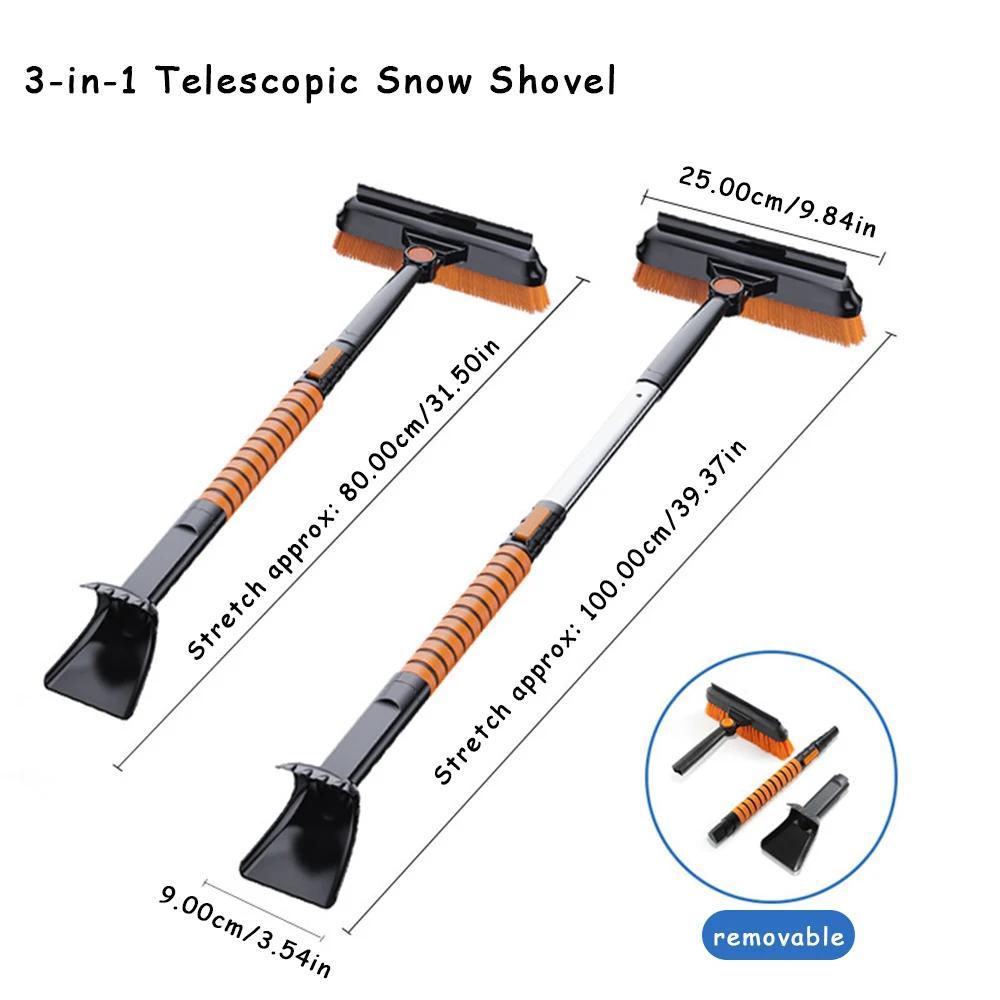 

1 Set Car Glass Winter Ice Removing Brush Shovel Tools Retractable Car Snow Glass Remover Cleaner Tool Wash Accessories