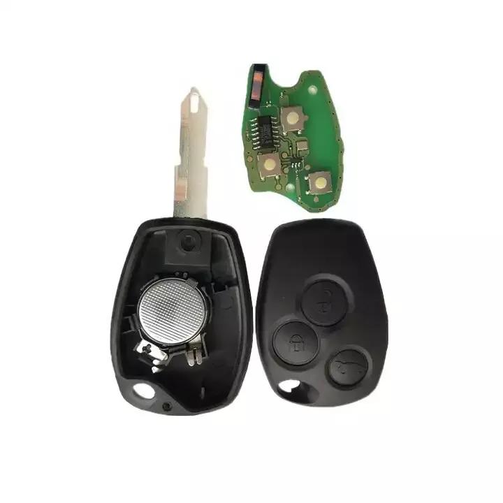 Blank fjernkontrollnøkkel med 3 knapper kompatibel med OPEL VIVARO, DACIA SANDERO, DUSTER, LOGAN, NISSAN PRIMASTAR, KUBISTAR