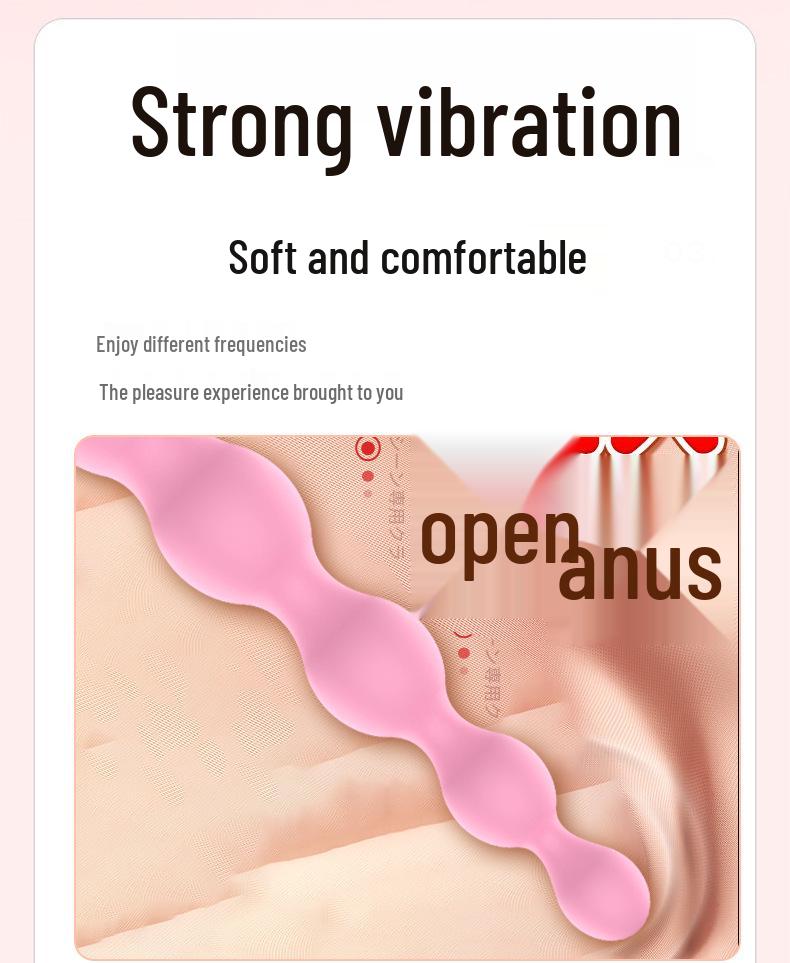 Dual Intensity Anal Beads Vibrator for Couples