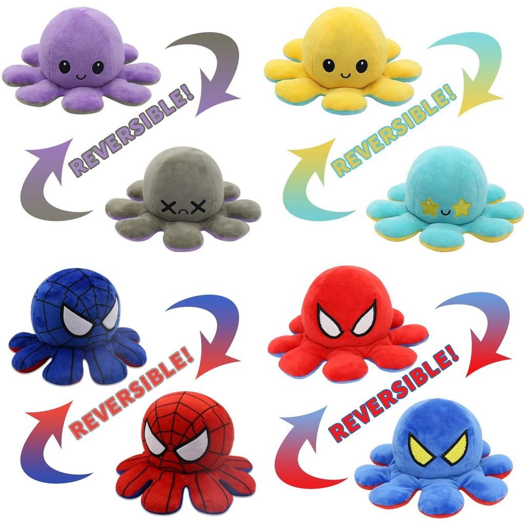 Entzückendes wendbares Spiderman-Oktopus-Plüschtier mit weichen und lebensechten Merkmalen für Kinder