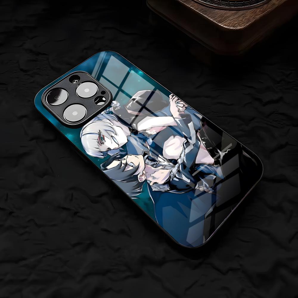 C-Call Of The N-Night Handyhülle für iPhone 17 Air 16 E Pro Max 15 14 13 Mini 12 Pro 11 Max Plus Schwarzes Glas Cover