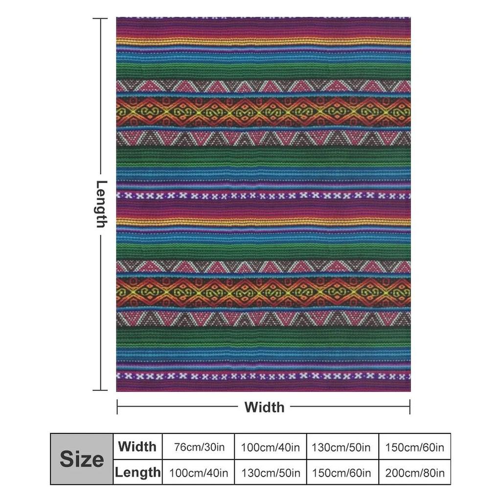 Peruvian Textile Pattern Throw Blanket Hairys Stuffeds Sofas Beach Blankets