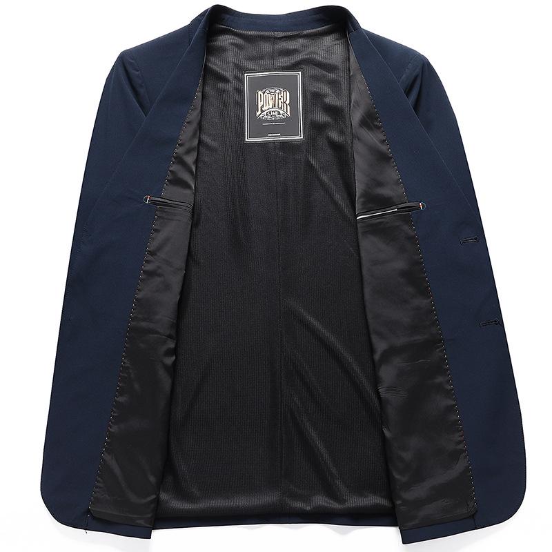 Мужские костюмы Весенние и осенние тонкие повседневные костюмы Узкие маленькие костюмы — фото 4