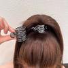 Elegáns magas lófarokcsipesz - Fém hajtű női frizurákhoz