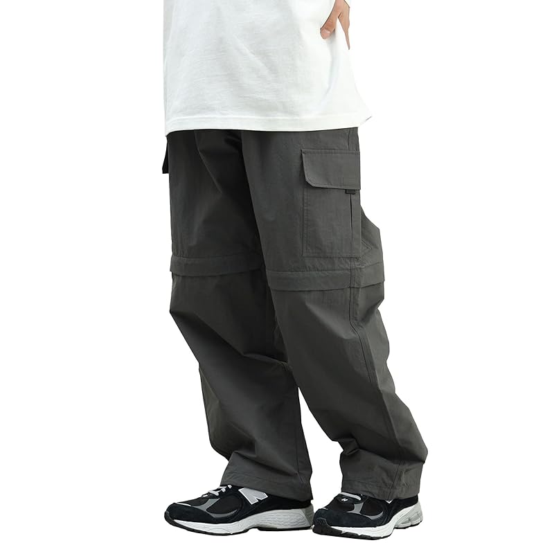 

[Beams Heart] pants convertible wide men s CHARCOAL.G S