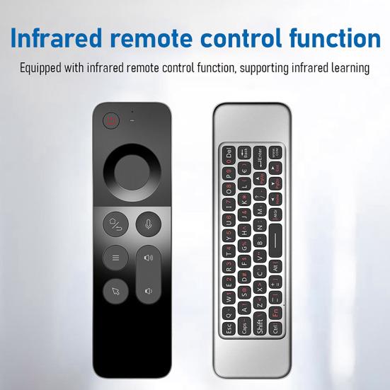 Remote Control with Keyboard Multi-Function 2.4G Wireless Keyboard Handheld Remote for Android TV Box PC HTPC Smart TV Projector