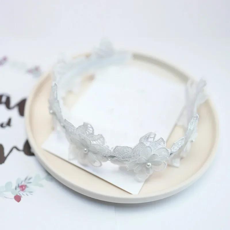 Lace Flower Crown Head Band Hair Accessories Lovely Embroidery Headband Hair Band Princess Women's Fashion Sexy Headwear