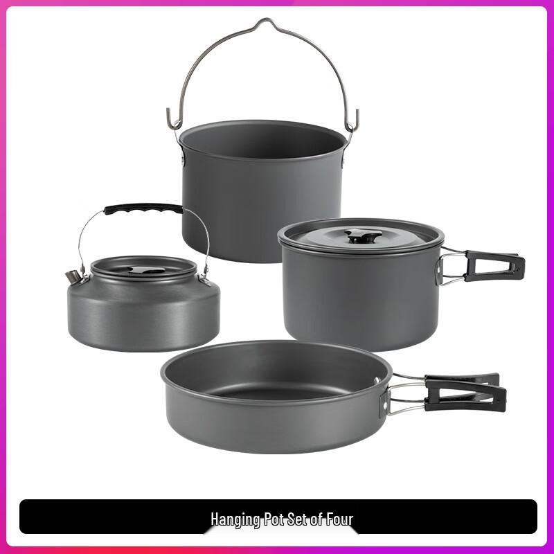 Portable Camping Cookware & Kettle Set Standard