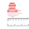 4 Pieces Dollhouse Bento Lunch Boxes 1/12 Box Refrigerator Fresh Keeping Decoration