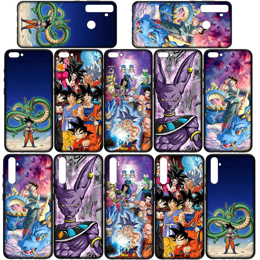Phone Case for iPhone 17 15 16 Plus Redmi Note 14 12 11 13 Pro Max Huawei P30 P20 Lite Y9 OPPO A60 A40 A80 A38 A54 Beerus Dragon Gokus Ball Whis Cover
