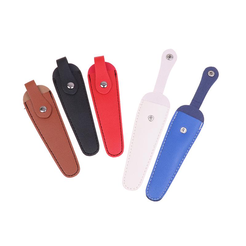 Professional Hairdresser Barber Scissors Leather Case Pu Leather Protective Case Single Pack Portable Pet Scissors Storage Bag