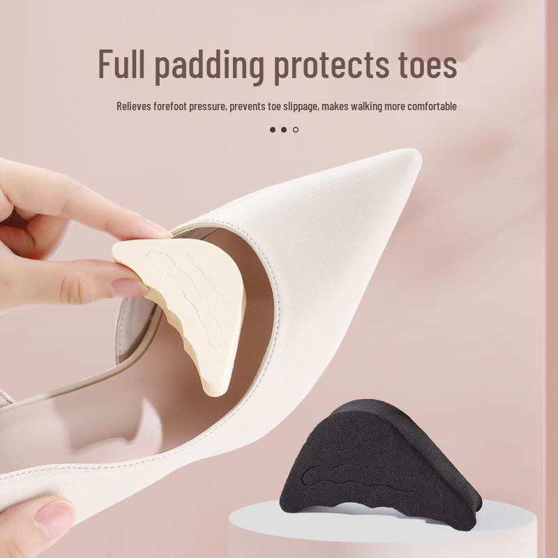 Toe Filler Half Insole: Convert Large To Small - Forefoot Anti-Slip Pad for High Heels