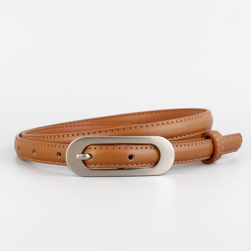 Ladies Genuine Leather Belt For Jeans With Alloy Buckle For Casual And Work Wear