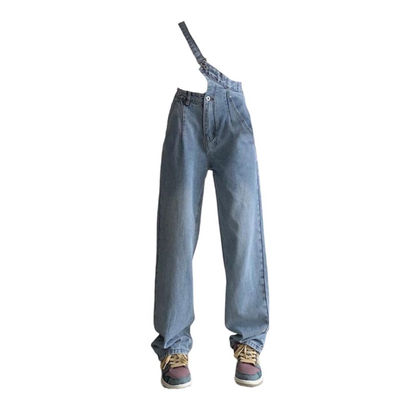 

Экспорт Комбинезон на одно плечо Amazon Большого размера Женская одежда Blue 4XL