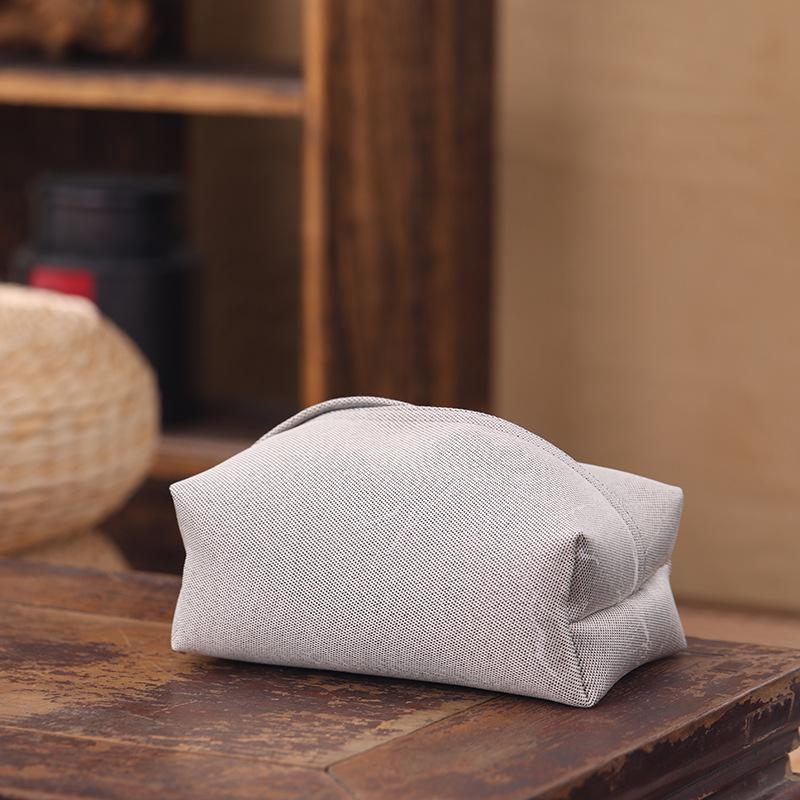 Chinese Style Jacquard Fabric Tissue Box Cover - Elegant Pull-out Design for Desktop and Tea Rooms