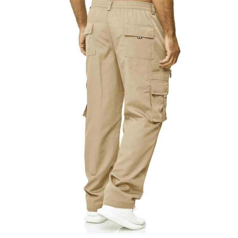 Men's Casual Multi Pocket Loose Straight Leg Workwear Pants Outdoor Pants Fitness Pants Trousers Men’s