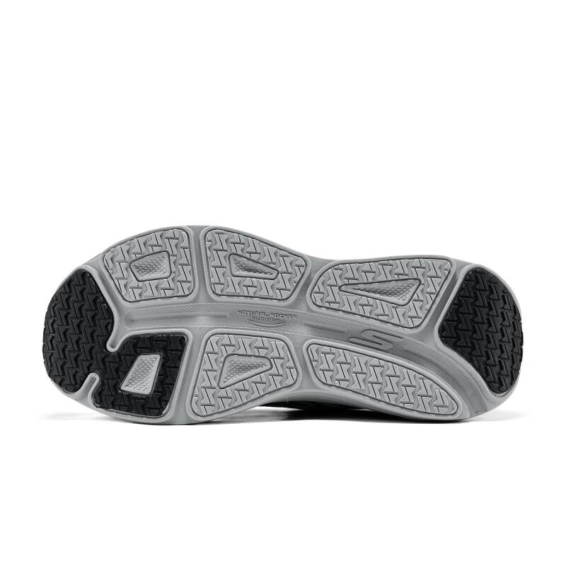 Skechers Go Comfortable Slip-Resistant Durable Low-Top Casual City Commuting Running Shoes Men Sneaker Black Gray 220614-BKGY