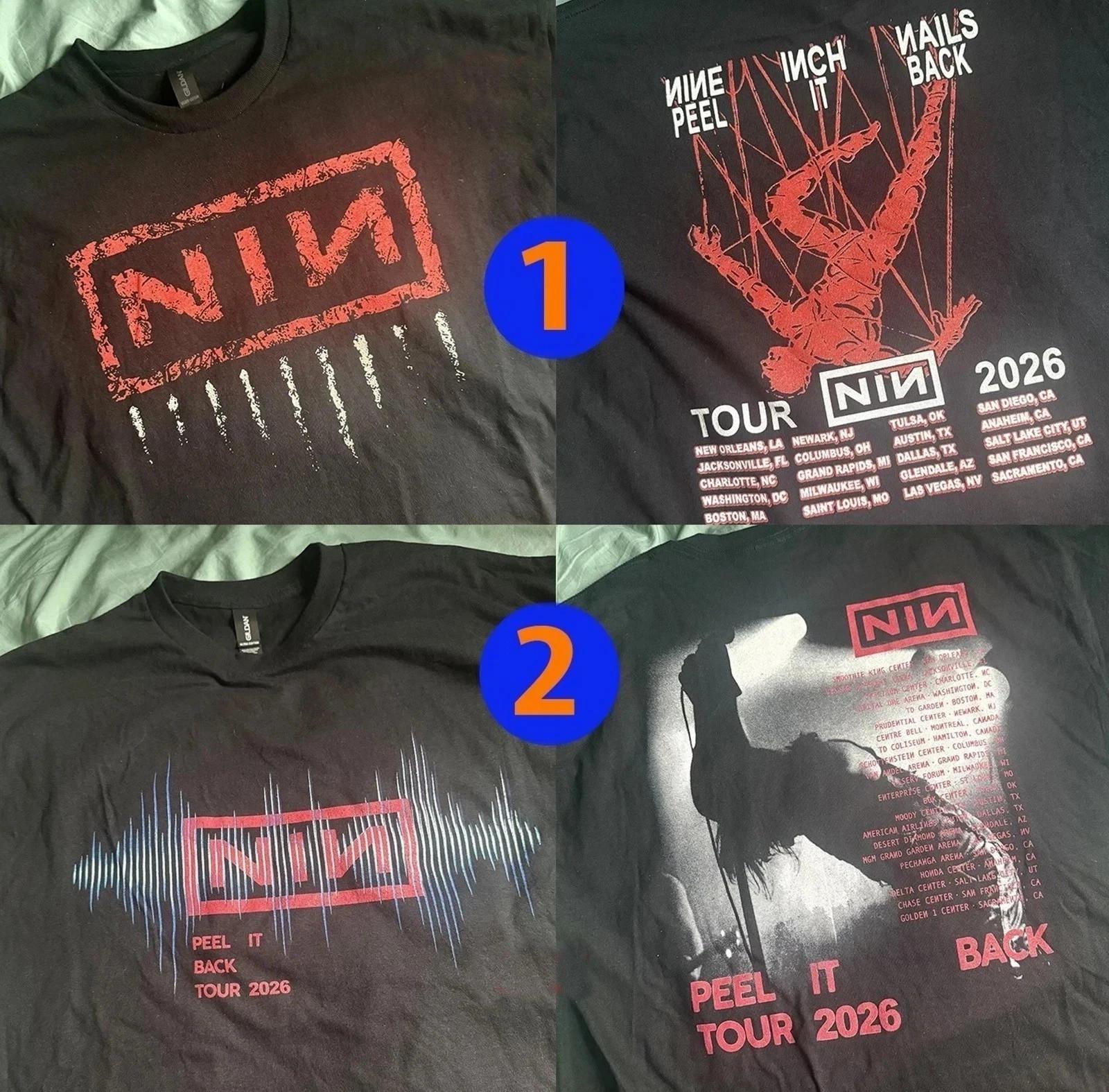 Nine Inch Nails 2026 Peel It Back Tour T shirt reprint AN66855 XL