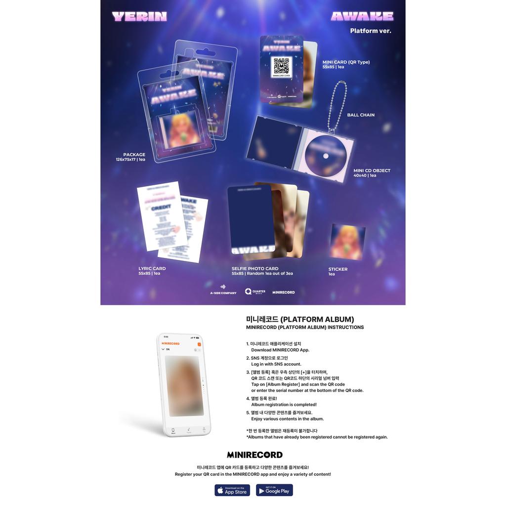 [Pre-order] YERIN(GFRIEND) 1st Single [Awake] Platform ver.