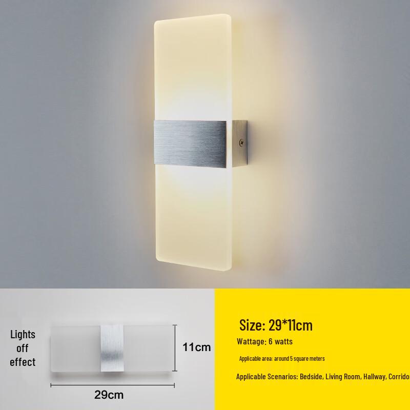 

Oeny Brushed Silver LED Wall Lamp