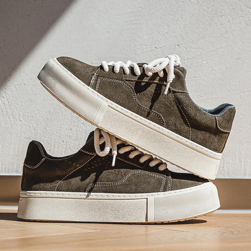 

Гочо обувь на платформе оригинальная нишевая мужская летняя тонкая на толстой подошве увеличивающая рост повседневная обувь ретро британская рабочая обувь 44 - Male Size