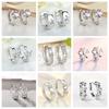 Fashionable Small Fresh Earrings Ins Style Personalized Mosonite Sparkling Light Luxury Jewelry Headpiece For Women