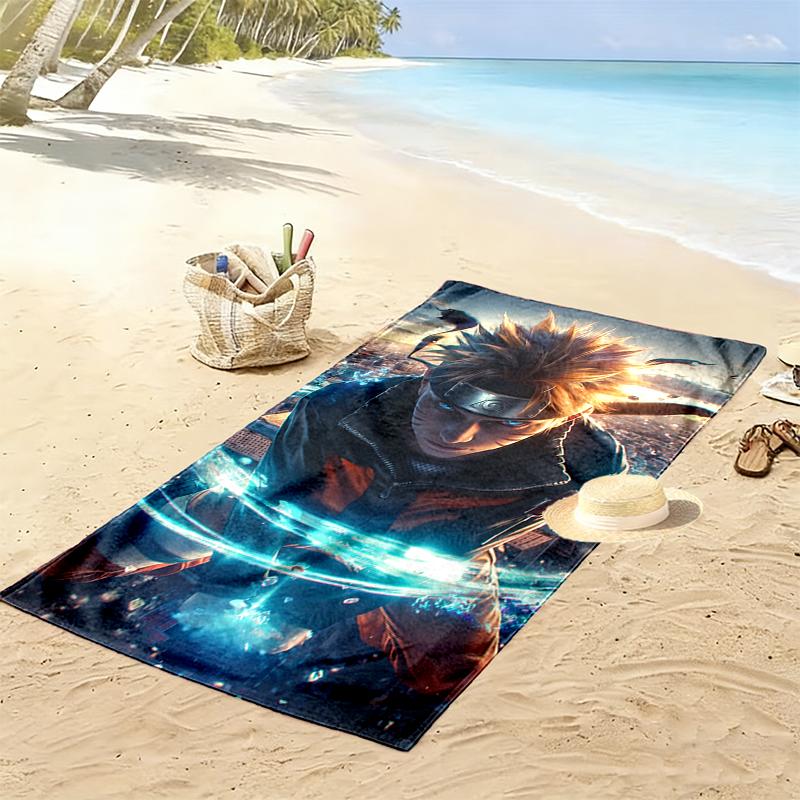 naruto Beach Towel, Multi-purpose Beach Towel Perfect for Camping and Beach Vacations