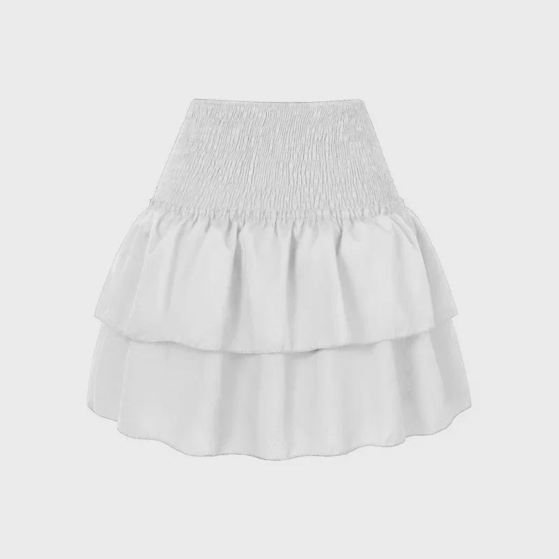 2023 Women's Pleated Ruffle Mini Skirt - Floral Print, 13 Colors Available