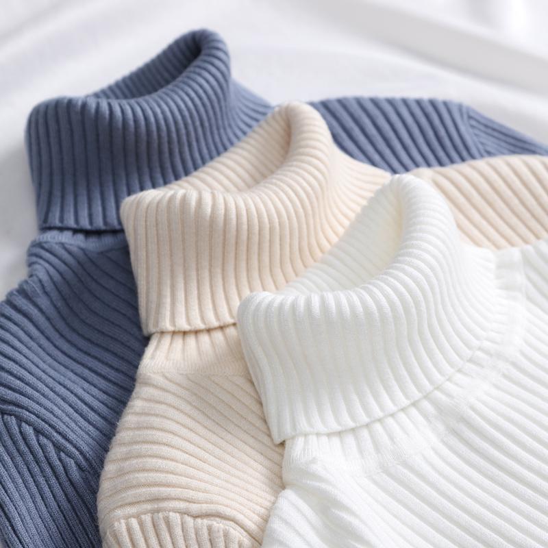Frauen Herbst Rollkragenpullover Gestrickte Weiche Pullover Kaschmir Pullover Grundlegende Weiche Pullover Für Frauen Herbst Winter