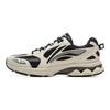 Li Ning Fuyiao 2.0 Classic Retro Dual Cushioning Stable Support Non-Slip Wear-Resistant Low-Top Casual Running Shoes Men sneaker Black Gray ARXU001-10