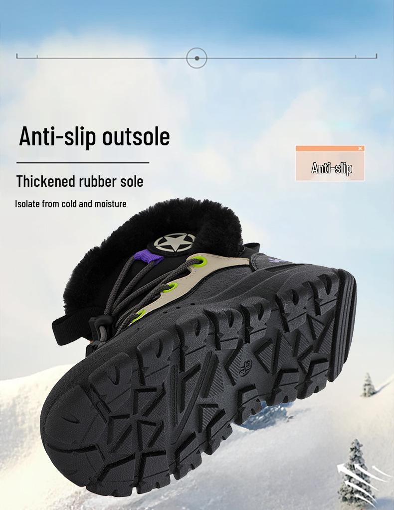 Jeep Kids' Snow Boots: Fleece-Lined, Waterproof, Non-Slip Winter Shoes for Boys & Girls.