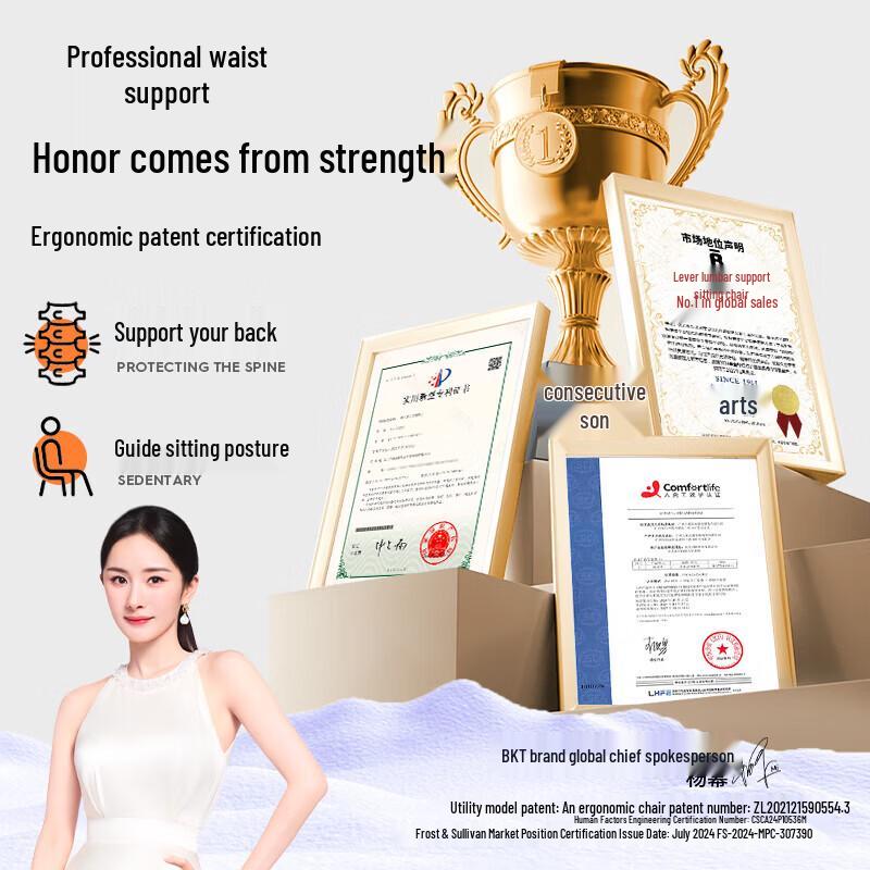 BKT Ergonomic Lumbar Support Chair - Forbidden City Edition