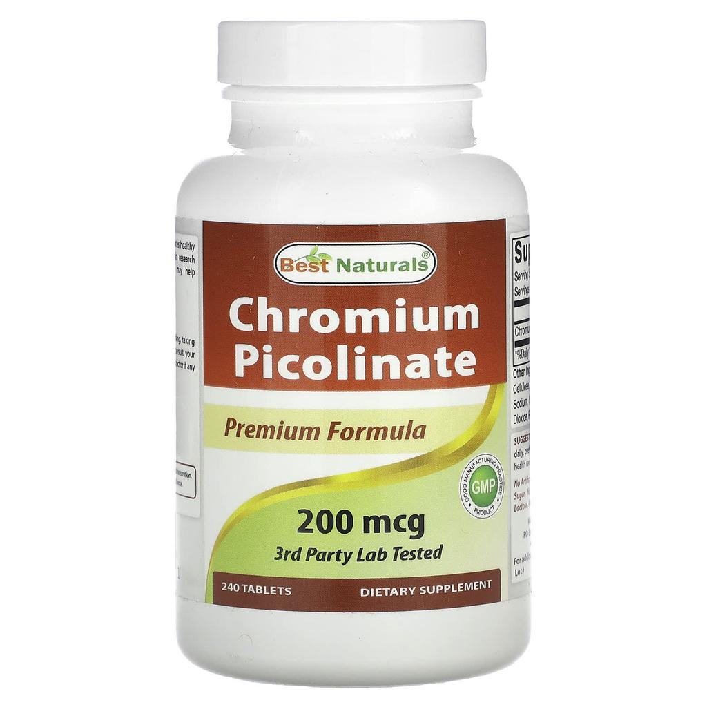 Chromium Picolinate, 200Mcg, 240 Tablets