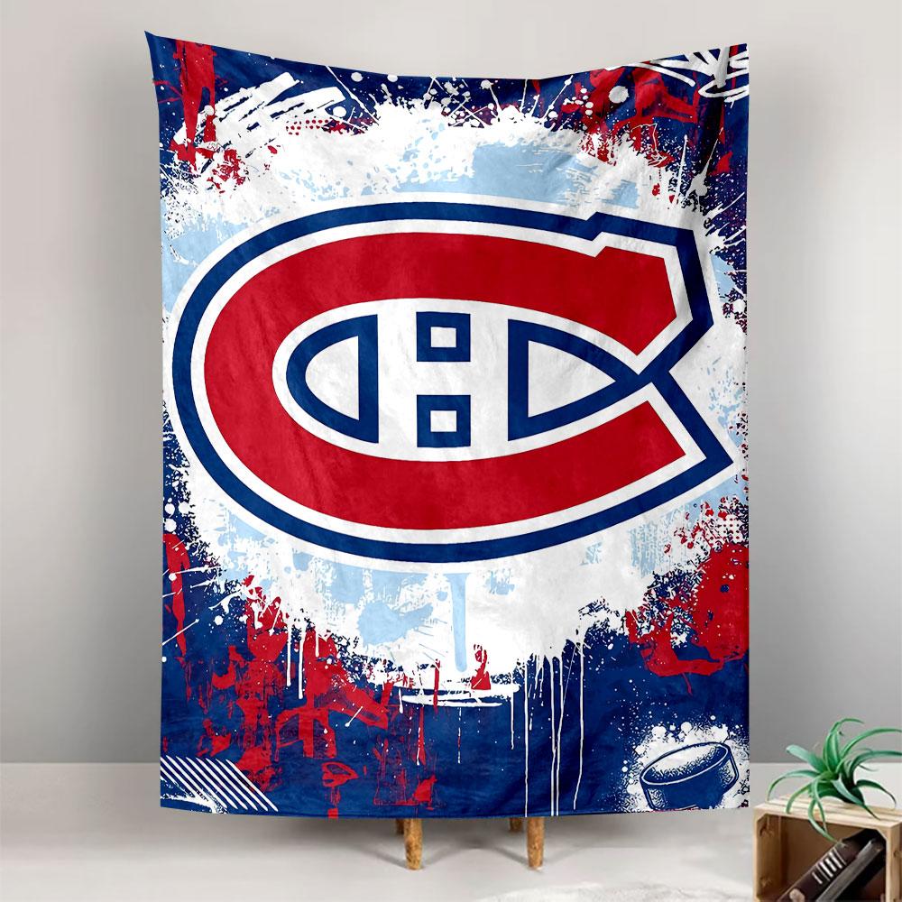 Montreal Canadiens Tapestry Wall Hanging, NHL Hockey Team Logo Poster, Sports Wall Decor for Bedroom Living Room Dorm