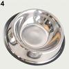 1 Pc Stainless Steel Durable Pet Dog Cat Feeding Food Non Slip Bowl Dish