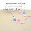 1 Sæt 1:12 Dukkehus Mini Simulation Langskaftet Toiletbørste Model Rengøringsværktøj Til Toilet Scene Legetøj Hjemmeindretning Tilbehør